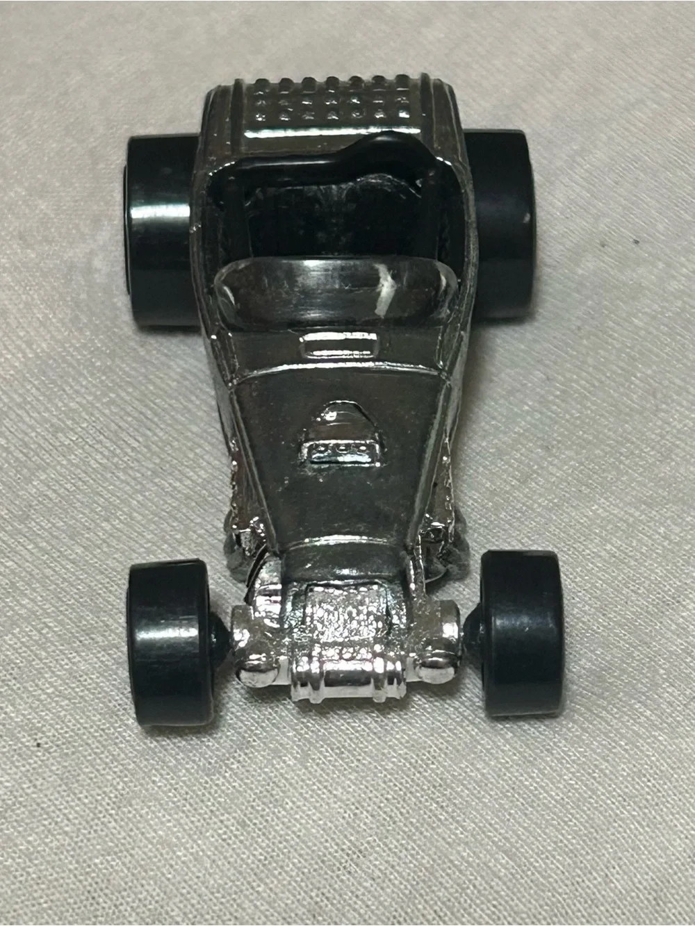 ❌SOLD❌Hot Wheels Deuce Roadster Car Unpainted Zamac Silver 2000 First Editions